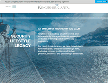Tablet Screenshot of kingfishercapital.com